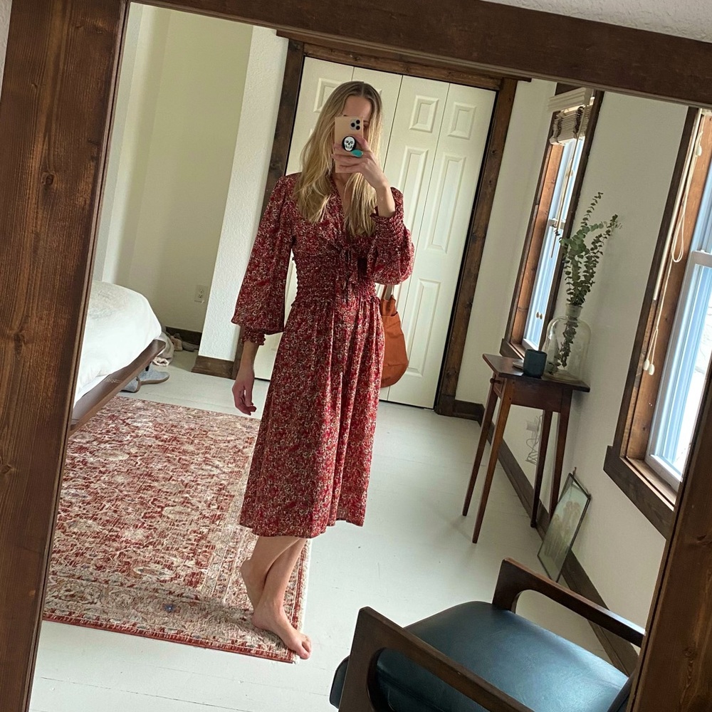 Max Studio Floral Midi Dress